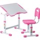 Комплект парта + стул трансформеры FunDesk Sole II pink