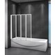Шторка для ванны Cezares Relax V-4 90x140 левая, матовая Punto, серый (RELAX-V-4-90/140-P-Bi-L)