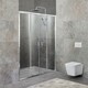 Душевая дверь BelBagno Unique BF-2 150-180x190 прозрачная, хром (UNIQUE-BF-2-150/180-C-Cr)