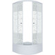 Душевой уголок Triton Стандарт В 100x100 профиль белый, стекла Аква узоры (Щ0000025933)