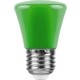 Лампа светодиодная Feron LB-372 25912 E27 1W зеленый Грибок Матовая
