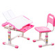Комплект парта + стул трансформеры FunDesk Vanda pink cubby