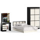 Комплект мебели СВК Сакура спальня № 4 кровать 140x200, стол косметический с зеркалом, шкаф-купе, венге/дуб лоредо (1670039)
