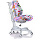 Кресло Mealux Match Y-528 GL/grey base основание серое/обивка фиолетовая с девочками
