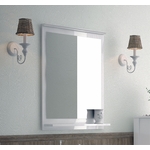Зеркало с полкой Corozo Блюз 75 белое (SD-00000029)