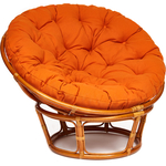 Кресло TetChair Papasan 23/01 W с подушкой Cognac коньяк/ткань оранжевый С23