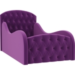 Детская кровать АртМебель Майя Люкс микровельвет фиолетовый