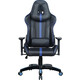 Кресло компьютерное Brabix GT Carbon GM-120 две подушки экокожа черное/синее (531930)