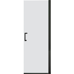 Дверное полотно Vincea Orta 80x190 профиль черный, стекло прозрачное (VDP-1O800CLB)