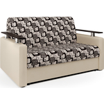 Диван-кровать Шарм-Дизайн Шарм 120 экокожа беж и ромб