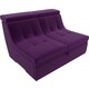 Модуль Лига Диванов Холидей Люкс раскладной диван микровельвет фиолетовый