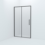Душевая дверь IDDIS Slide 120x195 прозрачная, черная (SLI6BS2i69)