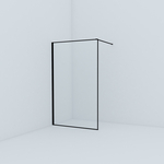 Душевой уголок IDDIS Slide Walk-In 120x120 стекло прозрачное, профиль черный (SLI8BS2i23)