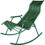 Кресло-качалка Ольса Нарочь каркас зеленый/ткань зеленая с238