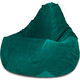 Кресло-мешок Bean-bag Груша изумрудный микровельвет XL
