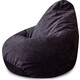 Кресло-мешок Bean-bag Груша темно-серый микровельвет XL