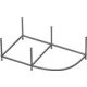 Каркас Cezares для угловой ванны (METAURO CORNER-MF)