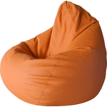 Кресло-мешок Папа Пуф Экокожа оранжевый 3XL 150x100