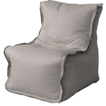 Кресло бескаркасное Mypuff Лофт-Элит светло-серый микровельвет lf-458