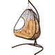 Двойное подвесное кресло BiGarden Primavera brown бежевая подушка