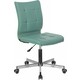 Кресло без подлокотников Brabix Stream MG-314 пятилучие серебристое, экокожа серо-голубое (532079)