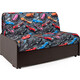 Диван-кровать Шарм-Дизайн Коломбо БП 120 машинки и экокожа шоколад
