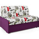 Диван-кровать Шарм-Дизайн Коломбо БП 120 Париж и рогожка фиолетовый