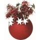 Елочное украшение MOROZCO шар Праздничный 75мм красный
