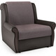 Кресло-кровать Шарм-Дизайн Аккорд М рогожка латте и экокожа шоколад
