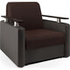 Кресло-кровать Шарм-Дизайн Шарм рогожка шоколад и экокожа шоколад