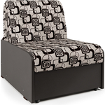 Кресло-кровать Шарм-Дизайн Коломбо БП шенилл ромб и экокожа шоколад