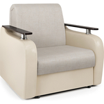Кресло-кровать Шарм-Дизайн Гранд Д экокожа беж и шенилл беж