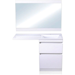 Мебель для ванной Style line Даллас Люкс 58 (120R) напольная, под стиральную машину, белая эмаль
