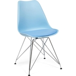 Стул TetChair Tulip iron chair (mod.EC-123) пластик, железо голубой