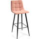 Барный стул TetChair Chilly (mod.7095) ткань/металл коралловый barkhat 15 /черный