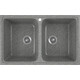 Кухонная мойка GreenStone GRS-15-309 темно-серая, с сифоном