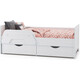 Кровать с ящиками Моби Уна 11.22 белый 80х160 съемный бортик