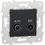 Розетка Schneider Electric R-TV/SAT оконечная Unica New NU545554