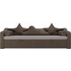 Детский диван-кровать АртМебель Рико рогожка бежевый коричневый