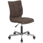 Кресло офисное Brabix Stream MG-314 без подлокотников пятилучие серебро, ткань коричневое LT-10 (532393)