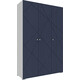 Шкаф комбинированный (с 3 дверьми) Это мебель Абрис ПМ-332.25 исп.1 дуб адриатика синий/белый