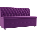 Кухонный прямой диван АртМебель Вента микровельвет фиолетовый