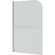 Шторка для ванны Grossman 80x150 алюминиевый профиль, стекло прозрачное (GR-104)