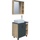 Мебель для ванной Grossman Флай 80х43 серый/дуб сонома