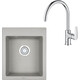 Кухонная мойка и смеситель Granula GR-4201 базальт, Grohe BauEdge 31367001