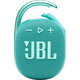 Портативная колонка JBL CLIP 4 (JBLCLIP4TEAL) (моно, 5Вт, Bluetooth, 10 ч) бирюзовый