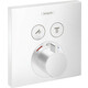 Термостат для ванны Hansgrohe ShowerSelect на два выхода, для механизма 1800180, белый матовый (15763700)