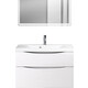 Тумба с раковиной BelBagno Marino-H60 80 PR bianco lucido (MARINO-H60-800-2C-SO-BL-P, BB800/450-LV-MR-PR)