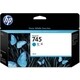 Картридж HP 745 130-ml Cyan Ink Cartridge (F9J97A)