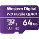 Флеш карта Western Digital (WD) microSDXC 64Gb Class 10 Purple (WDD064G1P0C)
